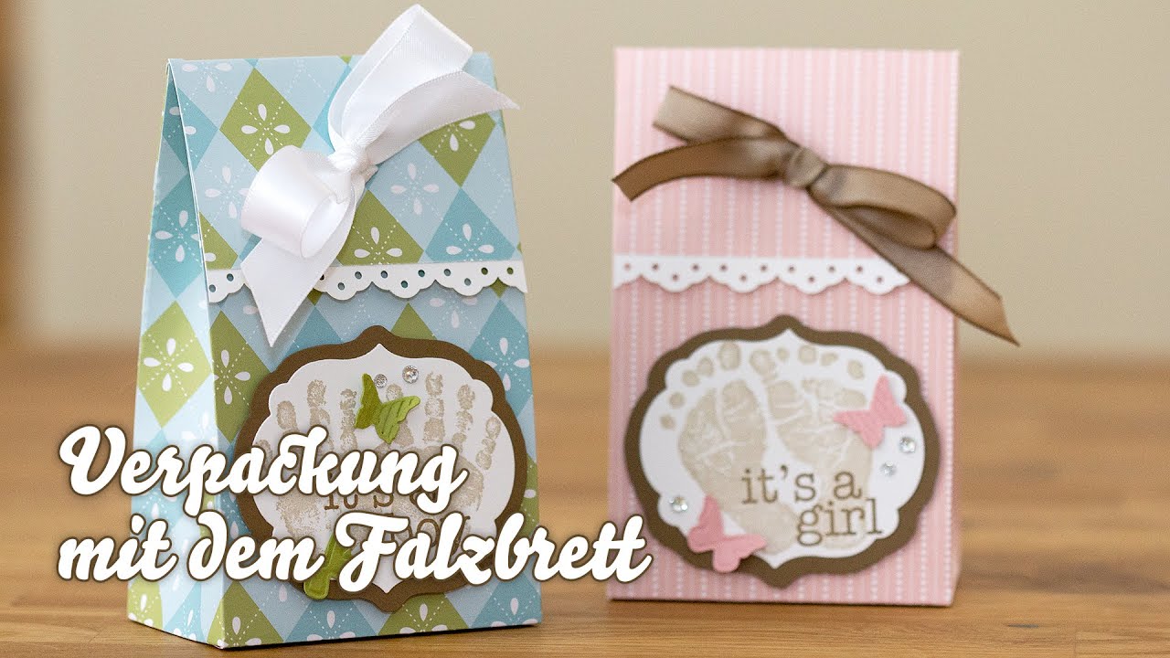 VERPACKUNG mit dem Simply Scored Falzbrett von Stampin' Up!