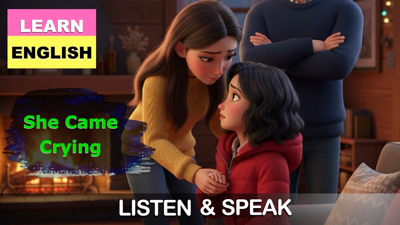 Tears In Firelight | Improve English | Daily Listen & Speak English | A Dramatic New Year Story