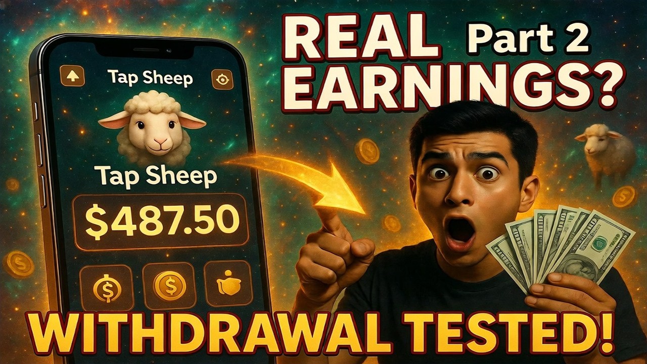 Tap Sheep & Earn Money App Review | Earnings Display and Withdrawal Reality (Full System Breakdown)