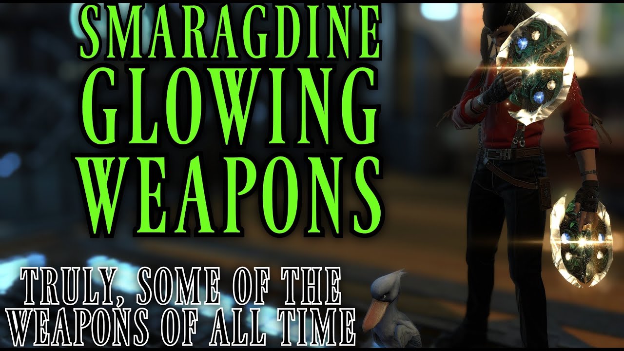 Glowing Smaragdine Emerald Weapons (FFXIV Patch 6.5)