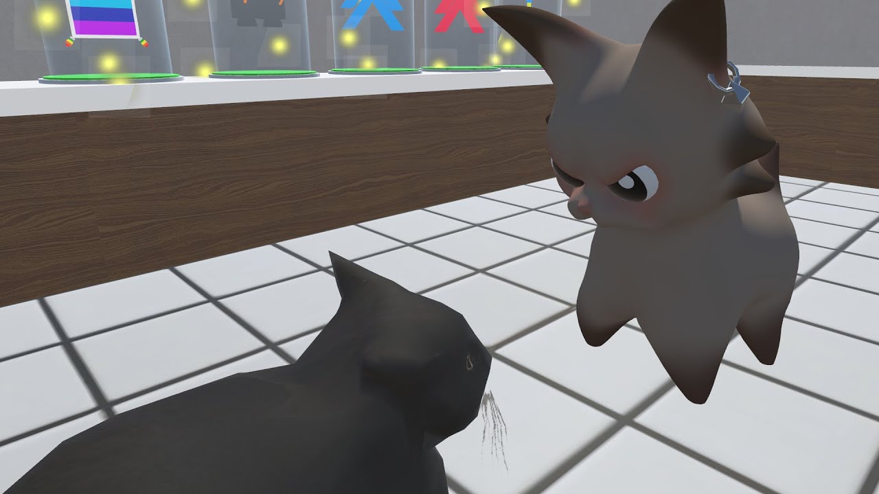 Car chills in an elevator and McDonald’s and also beefs with Maxwell (VRChat)