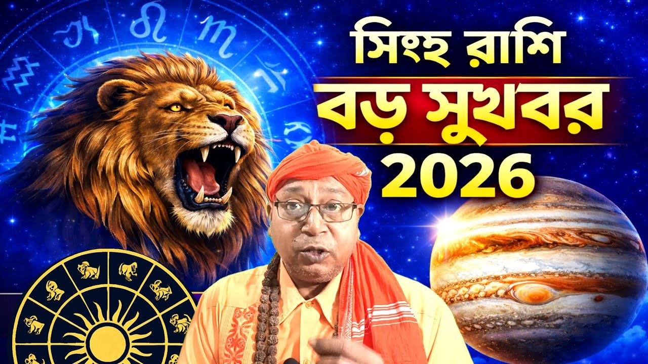 👉 সিংহ রাশি বড় পরিবর্তন! জীবনে আসছে চমকপ্রদ ফলাফল | Leo Horoscope 2026