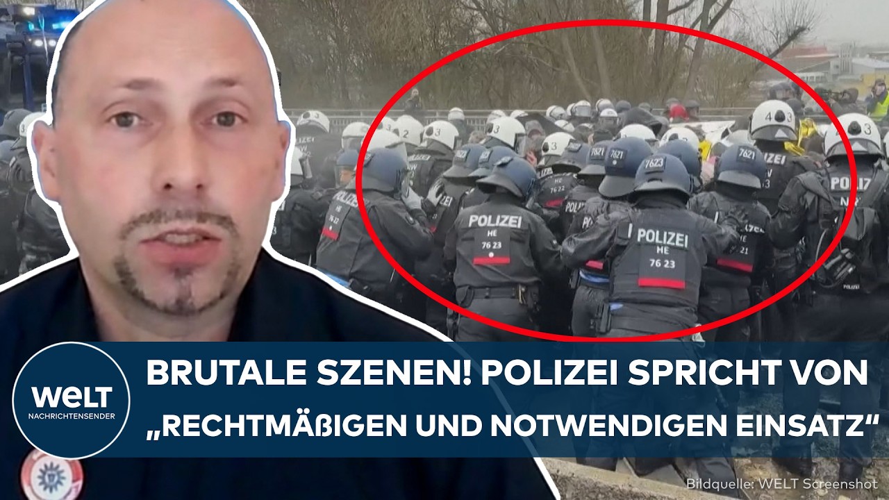 GIE&szlig;EN: Brutale Ausschreitungen! Polizei rechtfertigt hartes Vorgehen gegen linke Demonstranten