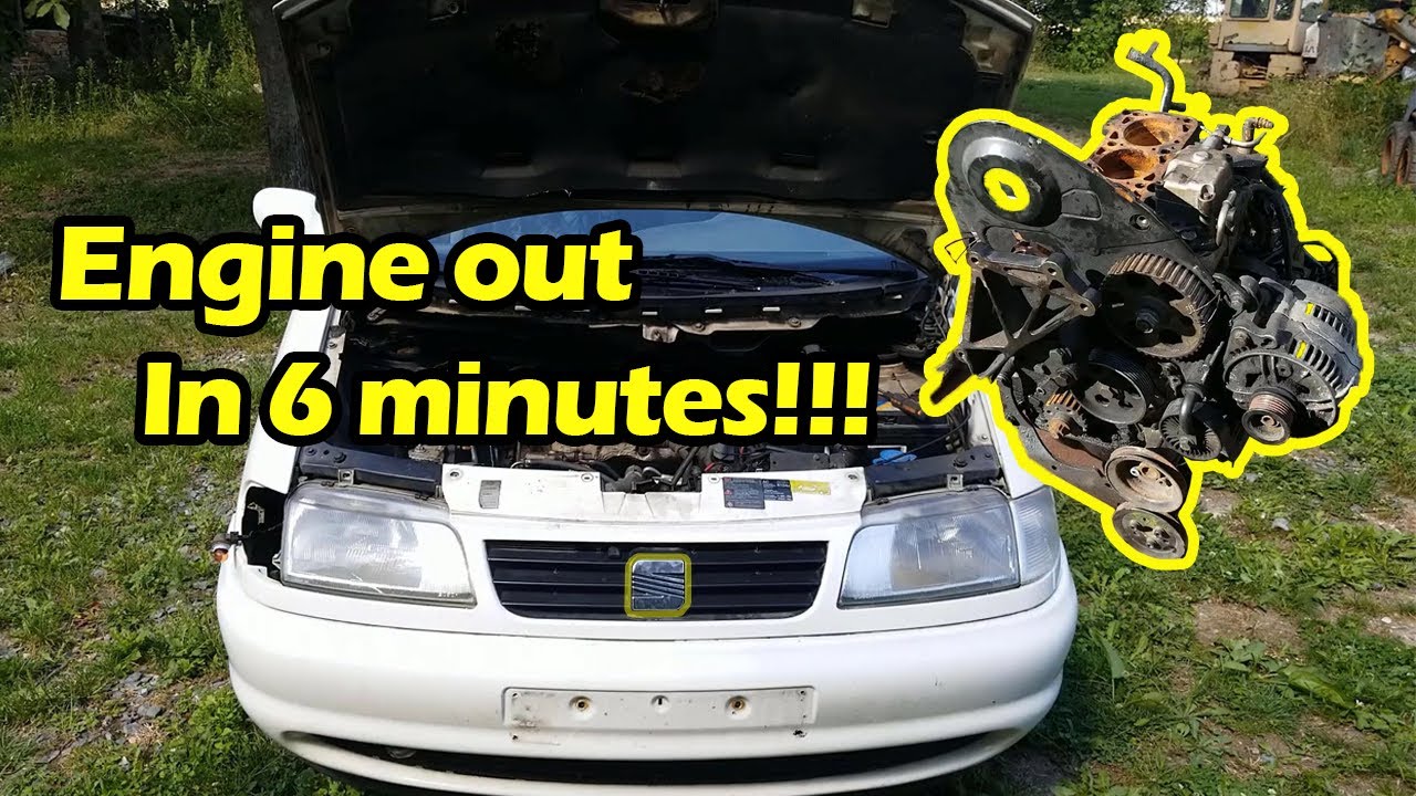 Engine replacement in 6 minutes!!! 1.9TDI Seat Alhambra| Dos Maestros