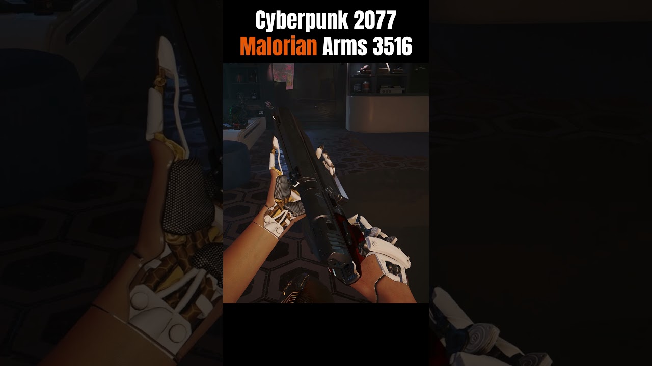 Cyberpunk 2077 Malorian Arms 3516  #cyberpunk #gaming #update