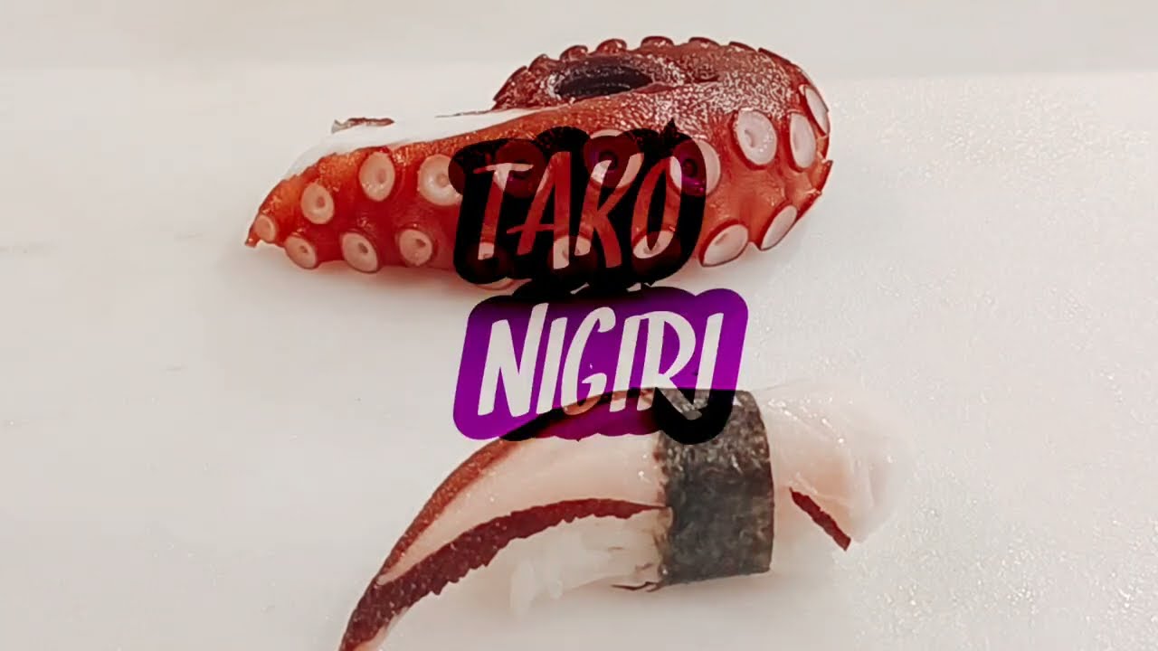 Chef Slices Tako 