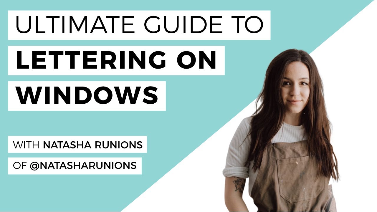 How To Do Lettering On Windows– A Step-By-Step Guide with Natasha Runions @natasharunions