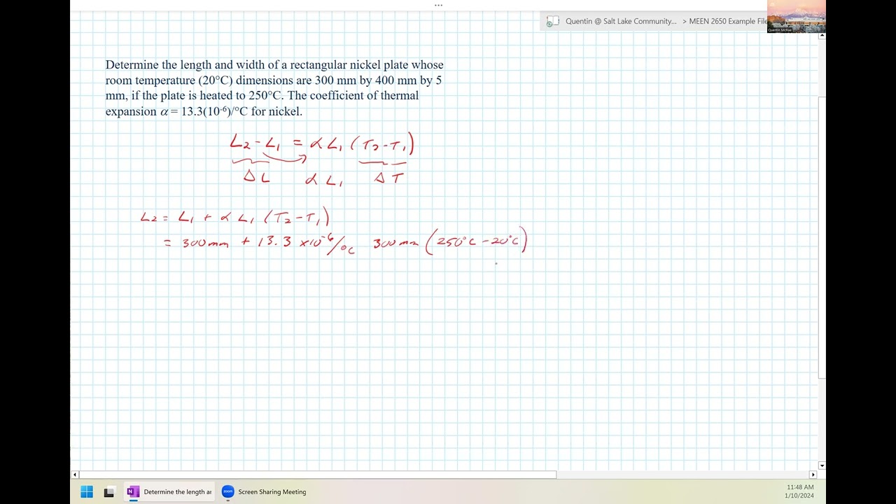 MEEN 2650 Chapter 4 Example