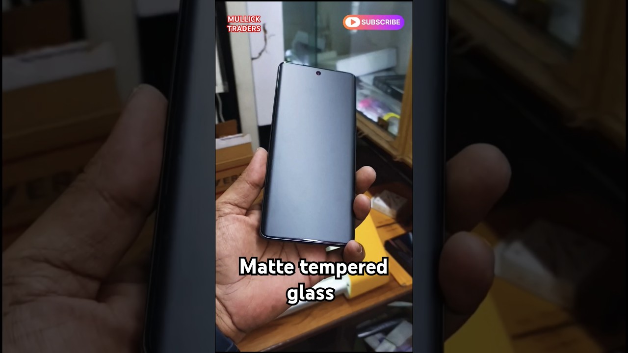 vivo t3pro 📱💀 matte tempered glass protector | matte membrane for curved display mobile #trend