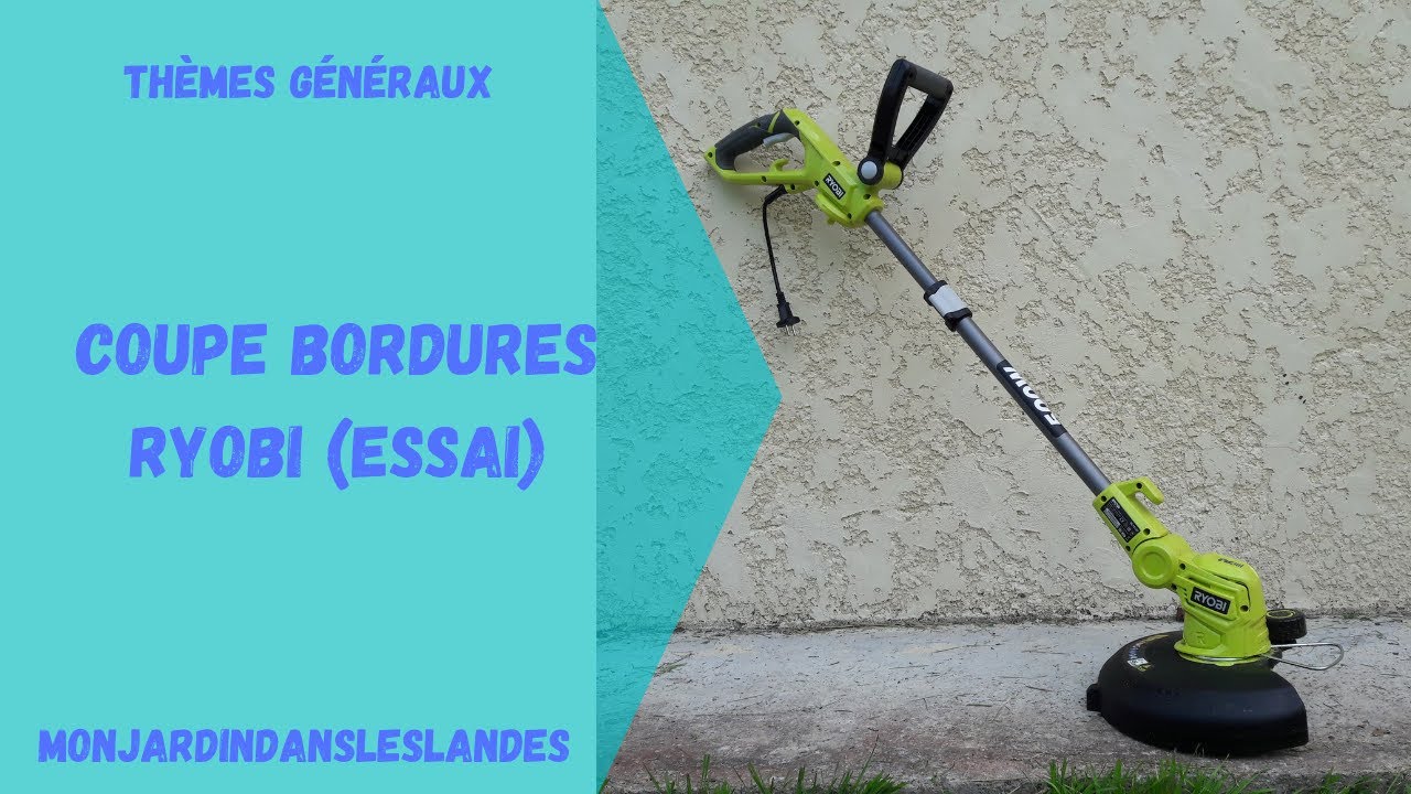 Coupe bordure Ryobi essai - Monjardindansleslandes
