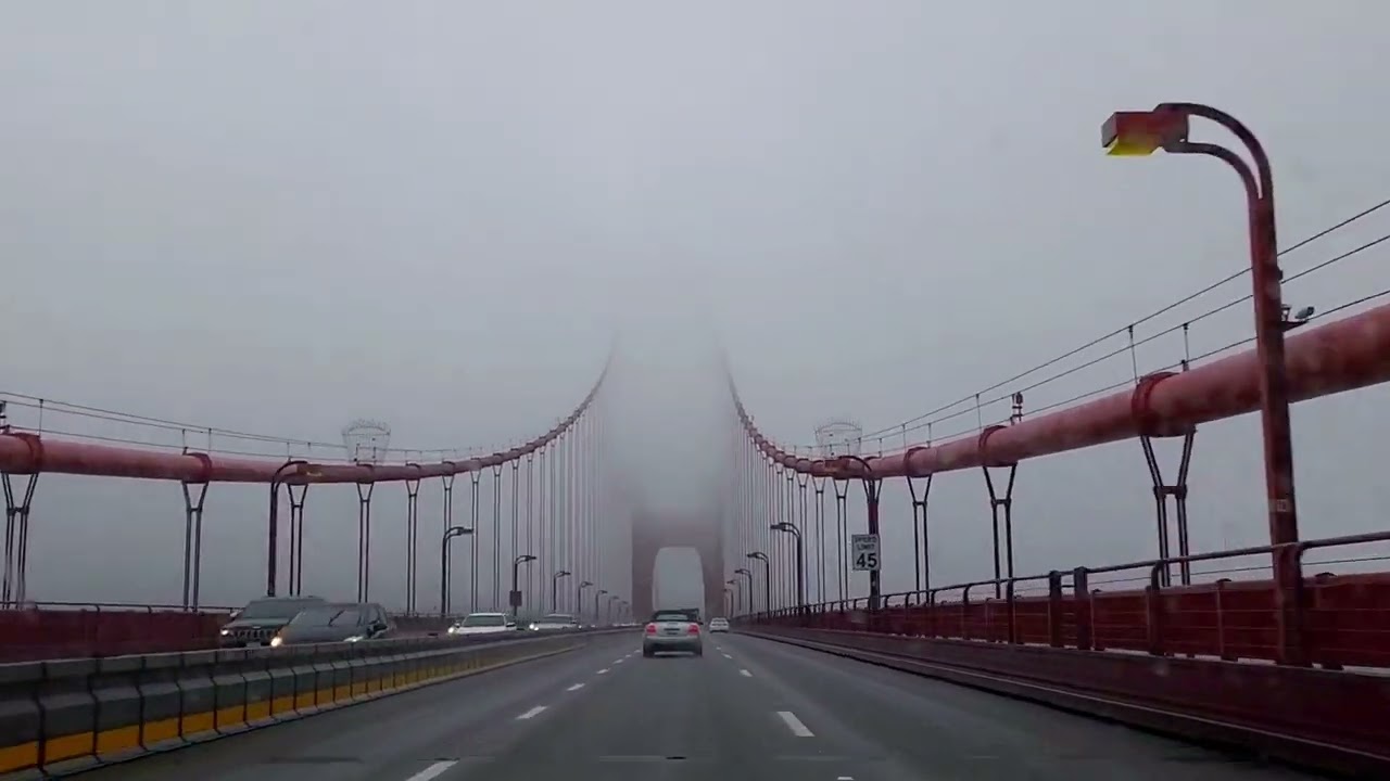 Golden Gate Bridge 🌉 Another Rainy 🌧 Day #goldengatebridge #sanfrancisco #rainyday #rainydrive