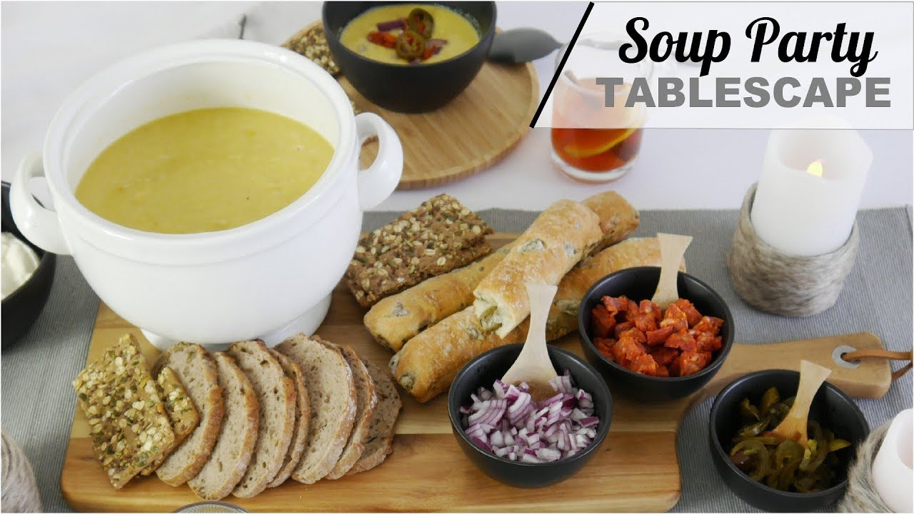 Winter Soup Party Tablescape