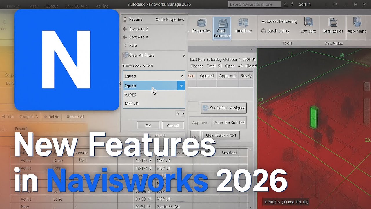 New Features in Navisworks 2026: Enhanced Palettes, Clash Detection & More