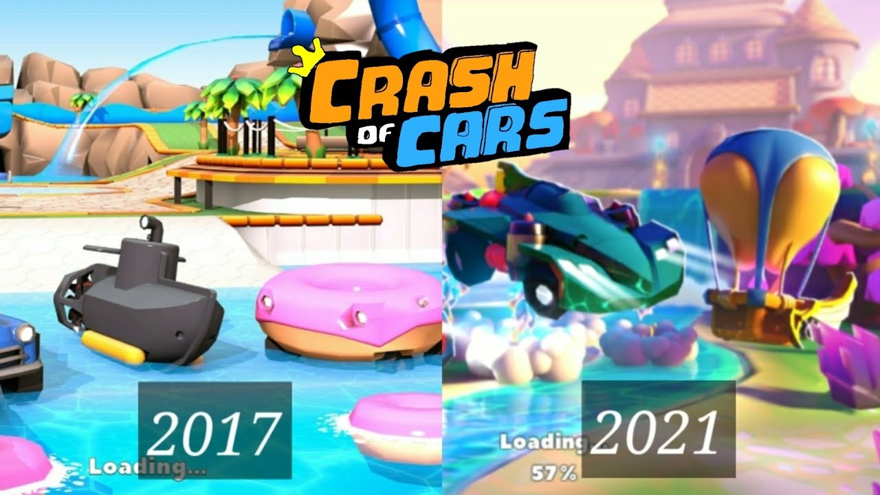 Evolution of Loading screen Crash of cars (2017-2021)
