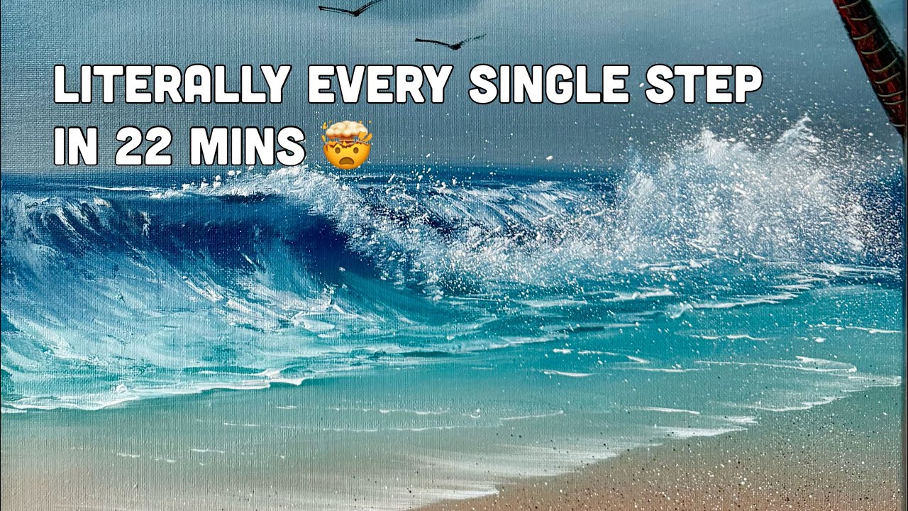 “Literally EVERY SINGLE STEP’” Seascape Tutorial in 22 mins with PaintWithJosh