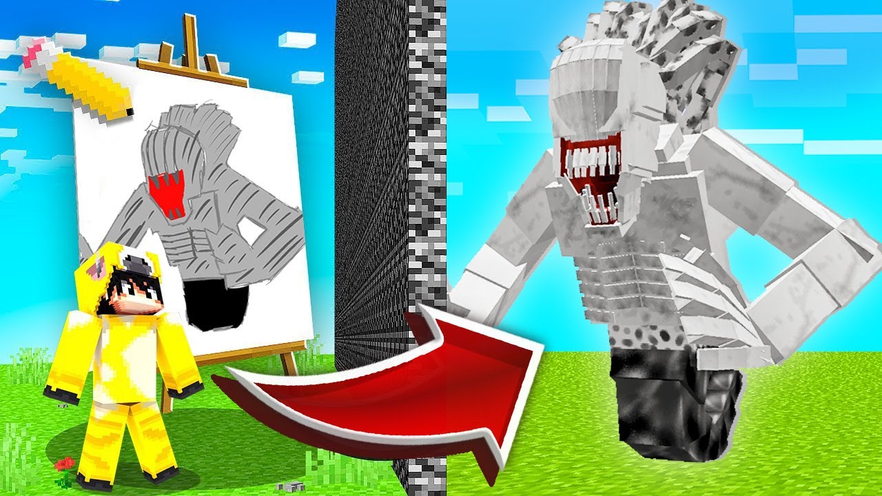 Minecraft'ta ÇİZDİĞİM BOSSLAR CANLANIYOR 2!