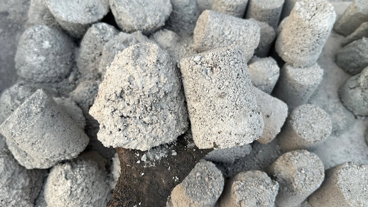 Full dry crumbling ||grainy sand cement dry floor crumbling + texture pouring super relaxing part 🔥