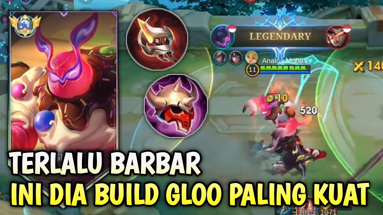 GLOO ROAMER TERLALU BARBAR..INI DIA BUILD GLOO ROAMER TAHAN BANTING - #mobilelegends 