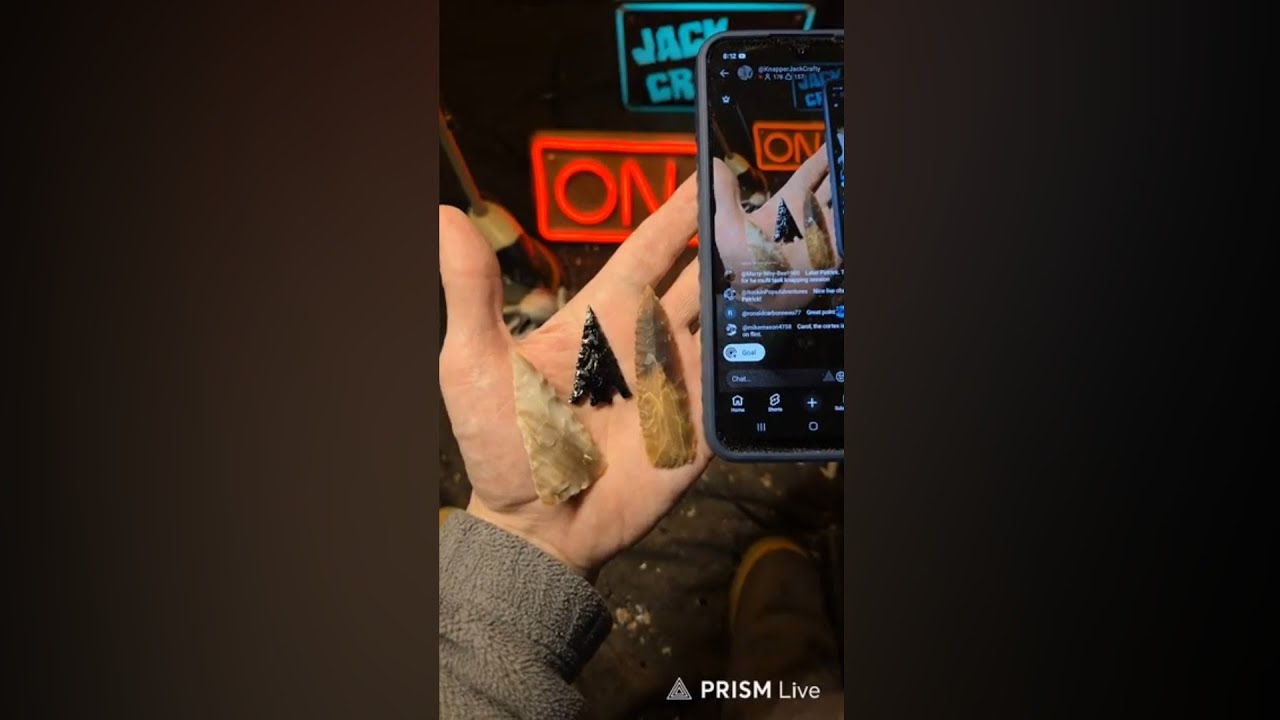 LV171 - (ENDED) Monday Rock to Point - Jack Crafty is live! #flintknapping #survival
