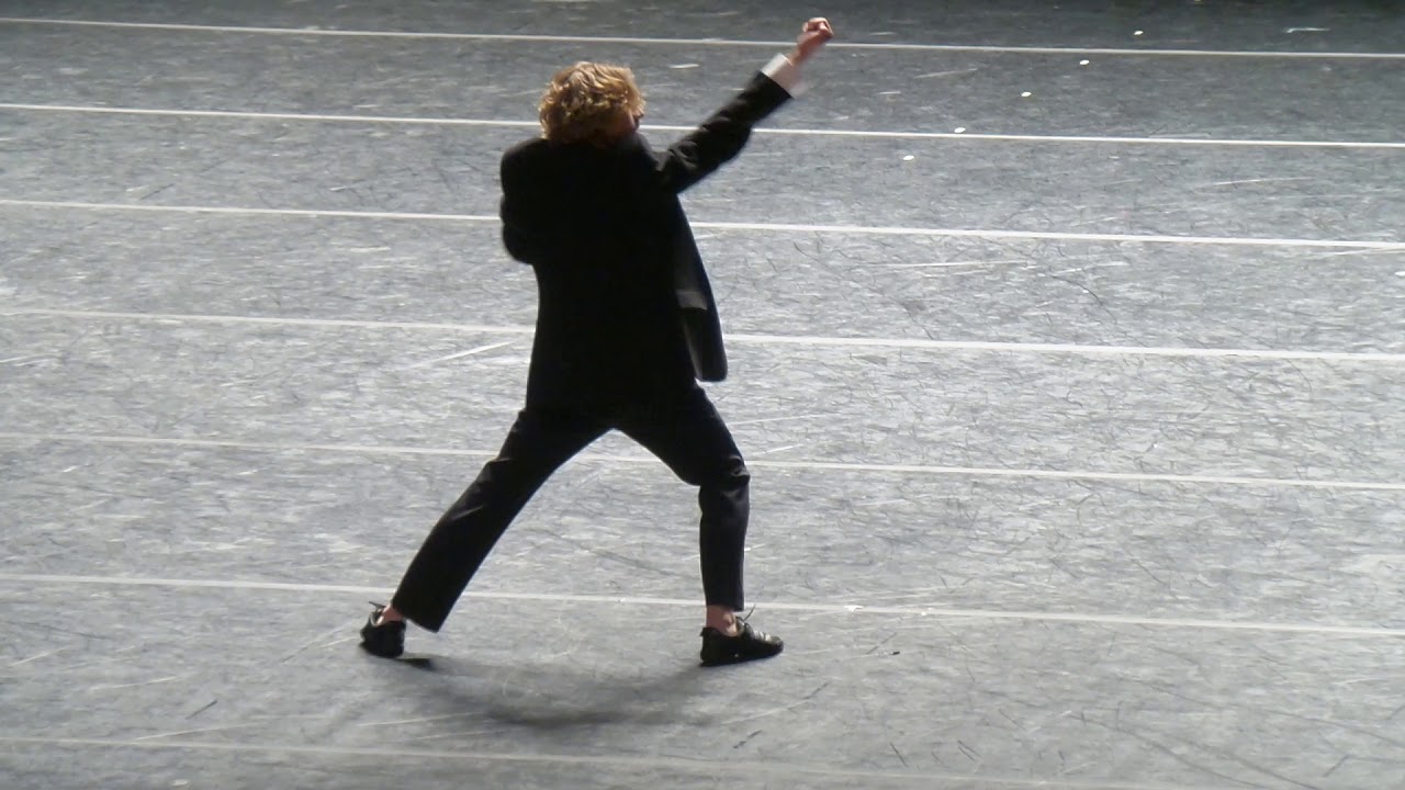 Maksim Sevagin in Ohad Naharin choreogaphy 7.04.218  in front of Minus 16 part 4 @Stanislavky ballet