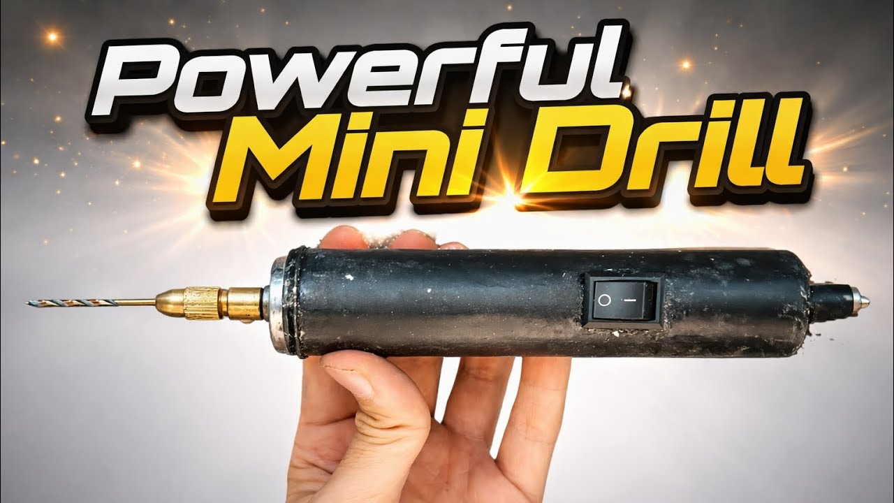 I Built a Tiny 12V Mini Drill - And It's Powerful!