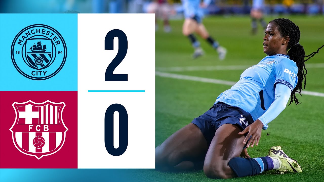 HIGHLIGHTS | City beat Barcelona in Champions League! | Man City 2-0 Barcelona | UWCL