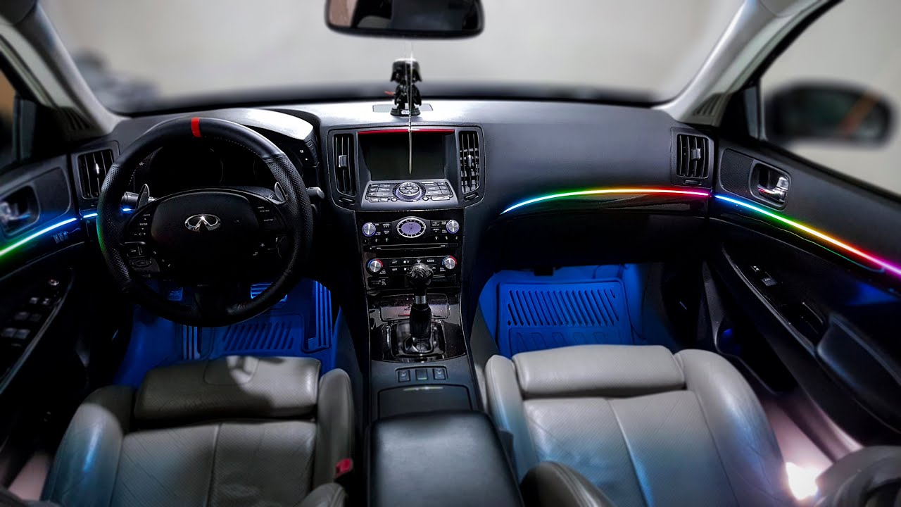 Infiniti G37-G35 - Interior Ambient Lighting Installation