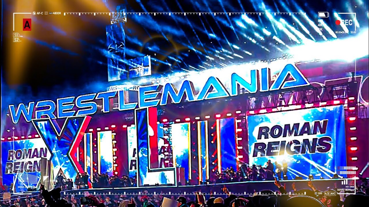 WWE WrestleMania 40 Roman Reigns Epic Full Entrance Live #wwe #romanreigns #wrestlemania40
