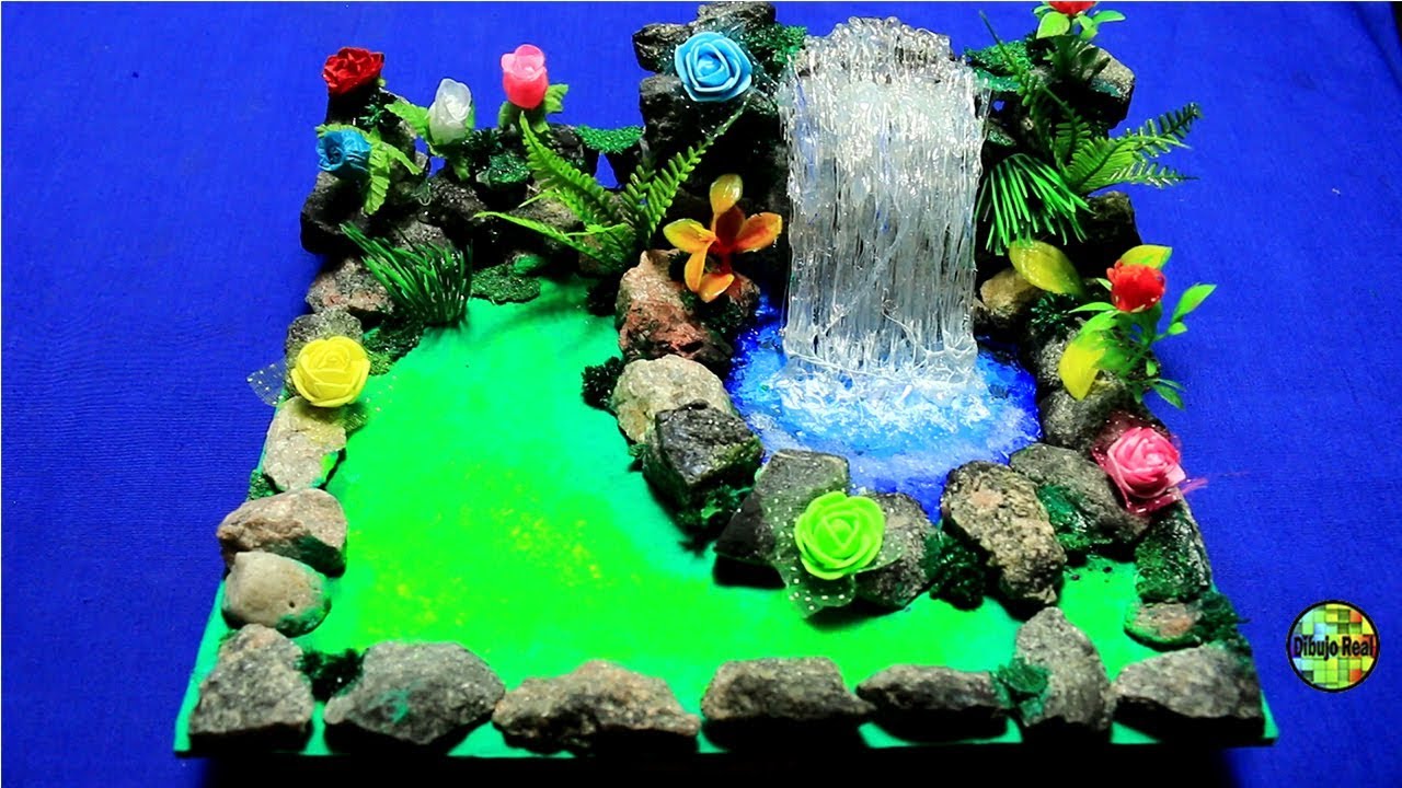MAQUETA CASCADA en pegamento caliente