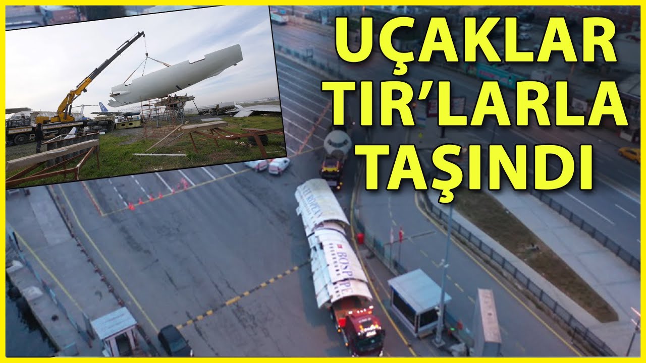 Atatürk Havalimanı’ndaki 2 Hurda Uçak TIR’larla Taşındı