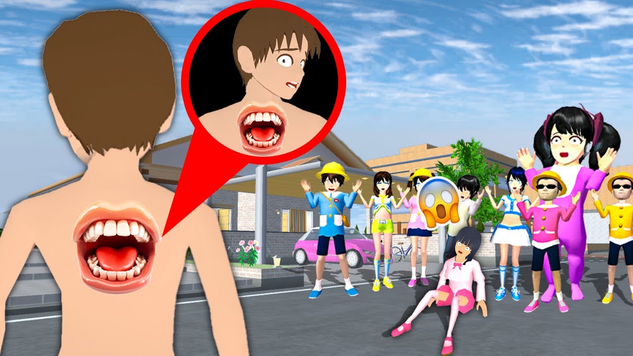 Mio Panik⁉️ ADA MULUT DI PUNGGUNG YUTA😱 KOK BISA? | Sakura School Simulator