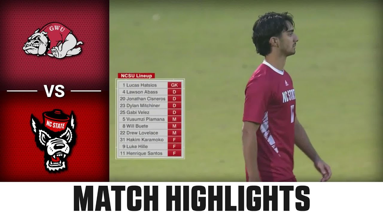 Gardner-Webb vs. NC State ACC Men's Soccer Highlights (2023)