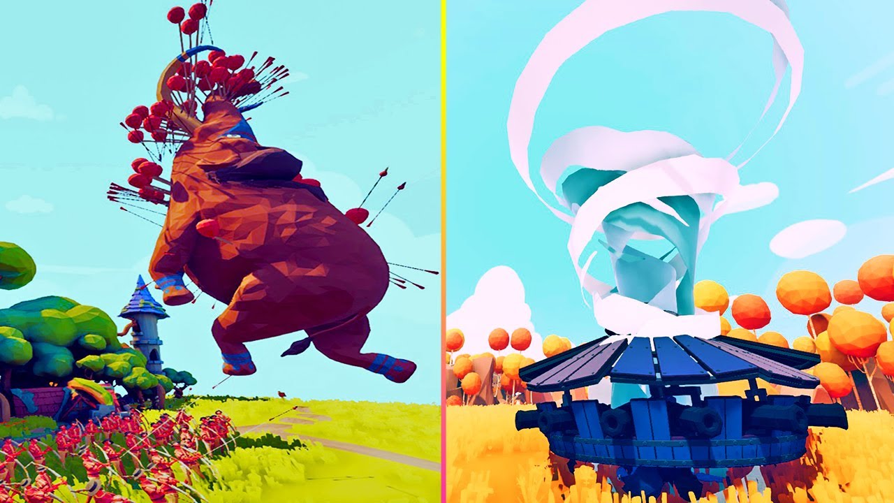 Making Mammoths Fly & Tornado Tanks - Renaissance Unit Showcase - TABS Gameplay