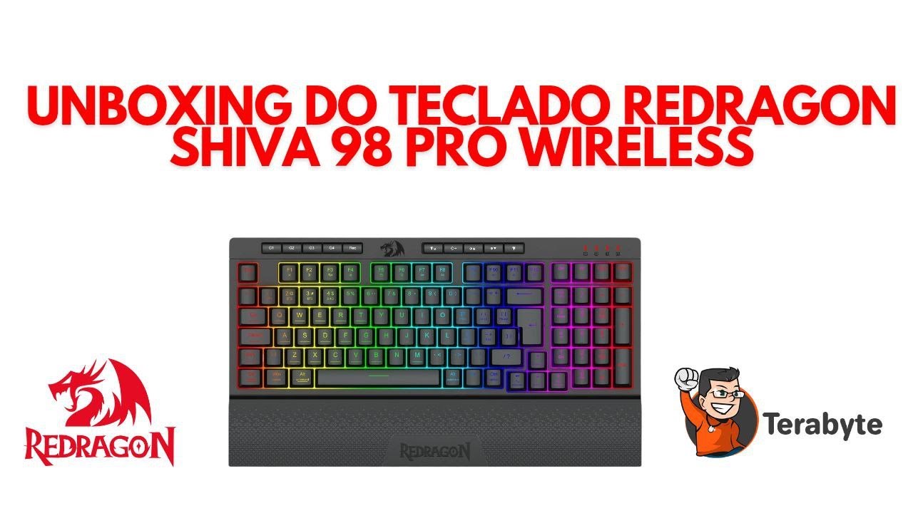 UNBOXING TECLADO REDRAGON SHIVA 98 PRO WIRELESS
