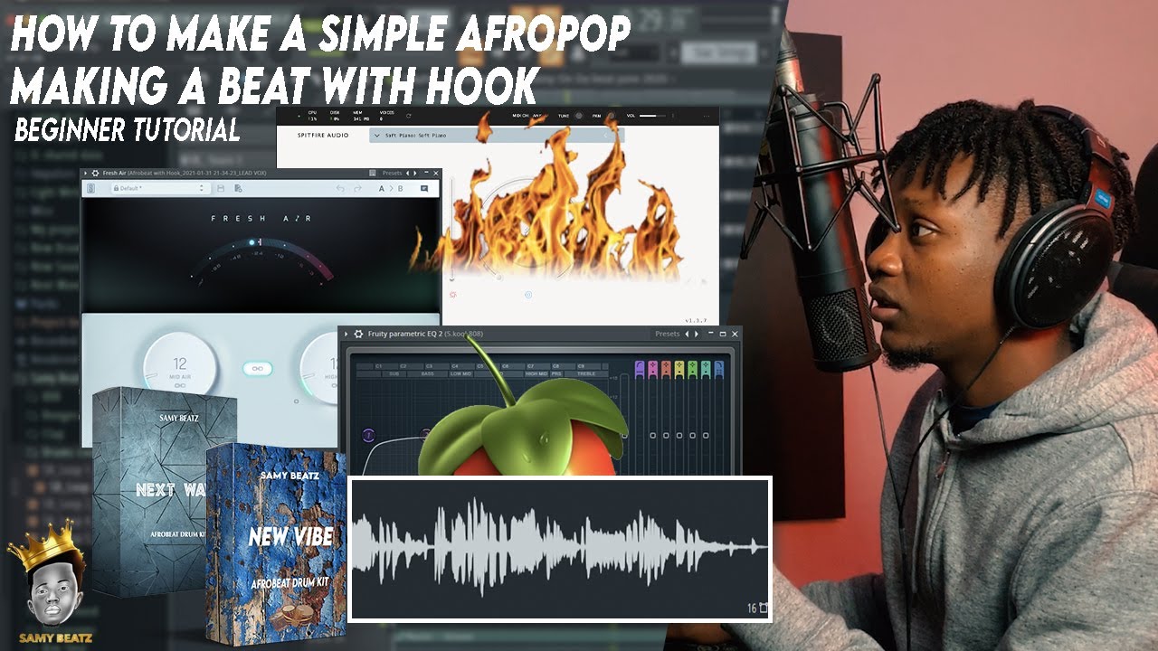 Make a SIMPLE AFROPOP in Fl Studio 20 | How to Make BEAT with HOOK
