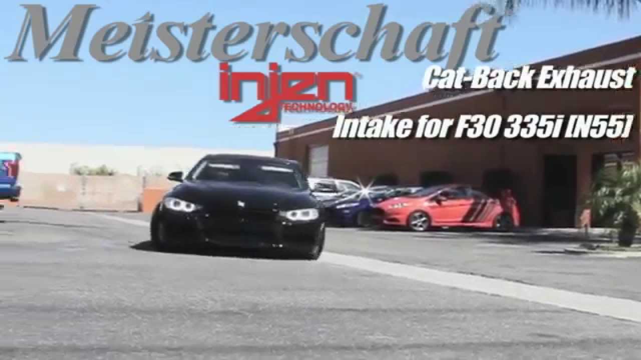 Sound: F30 BMW 335i Exhaust by Meisterschaft + Injen Intake, H&R Springs & HRE FF01s at ModAuto