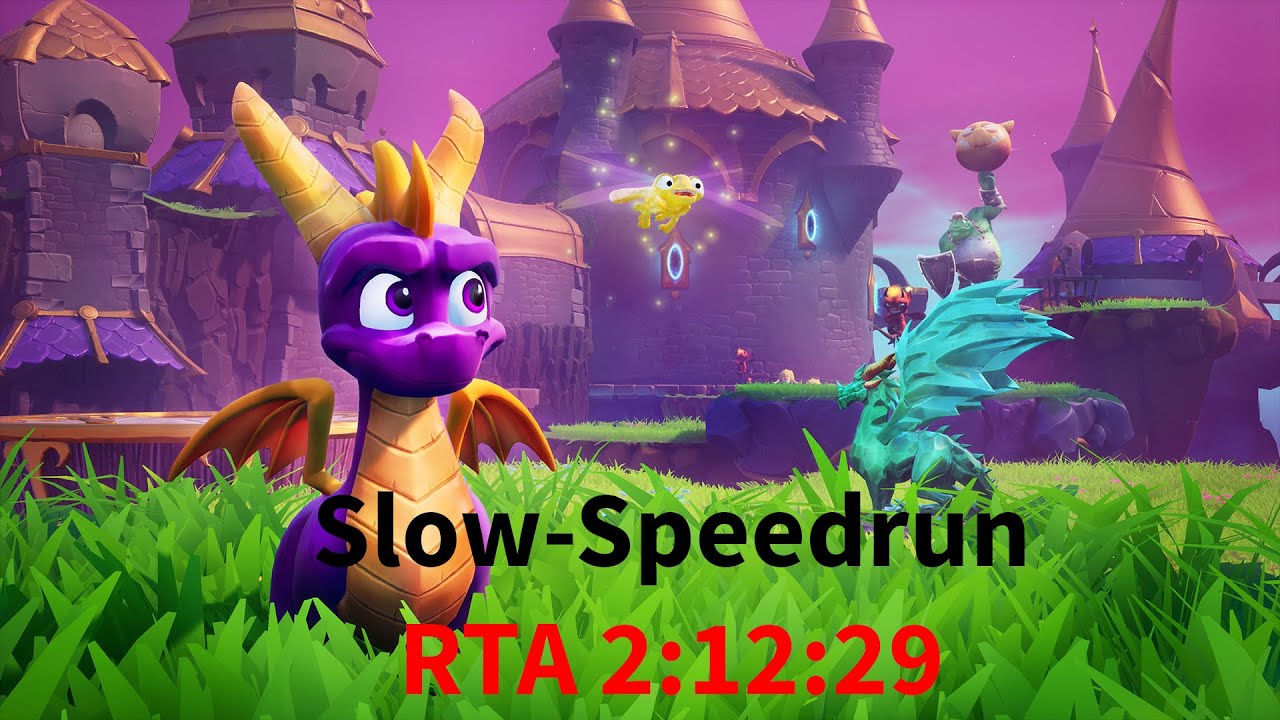 Slow-Speedrun | Spyro 1 Any% NBS | World Record – Last Place 🐌 2:12:29