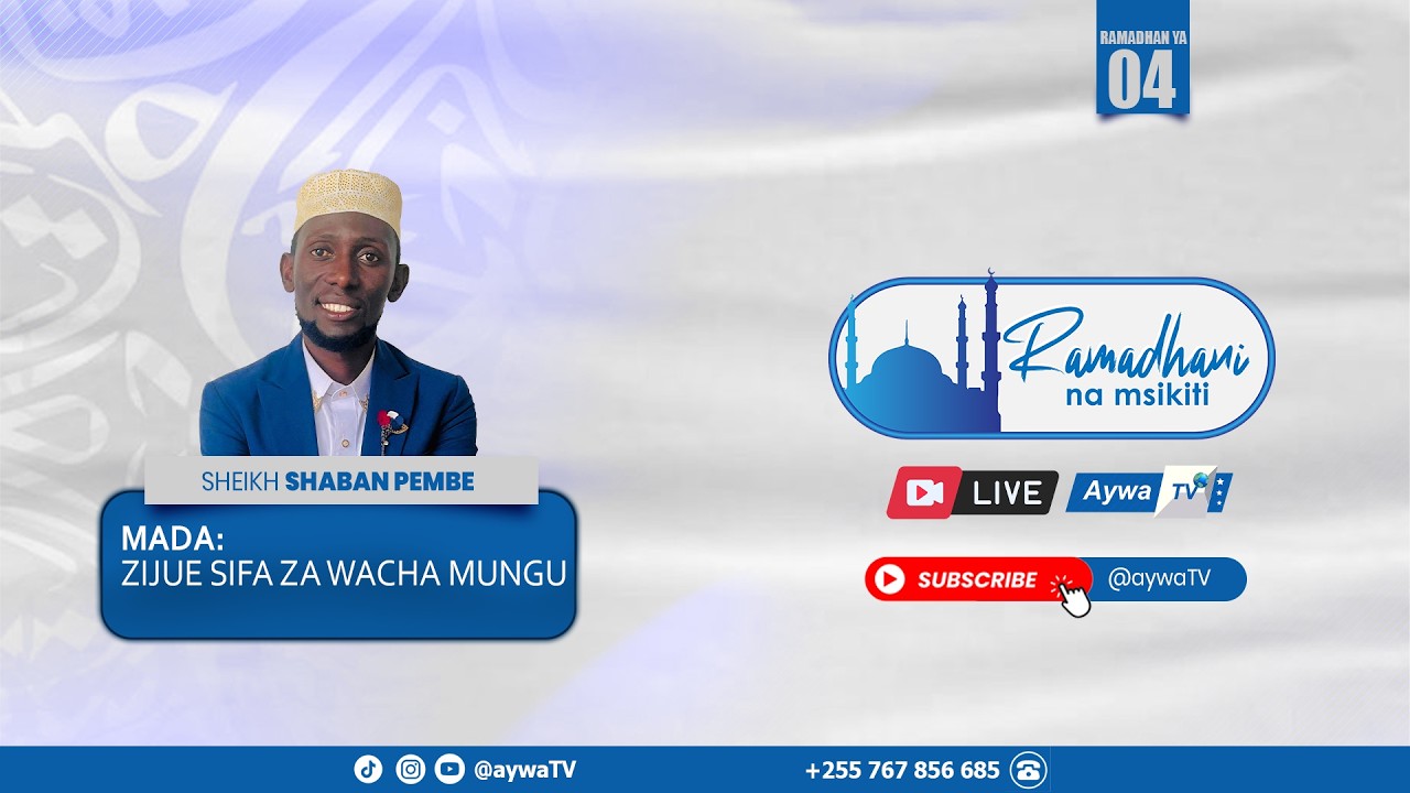 🔴Live RAMADHANI NA MSKITI (02) - SHEIKH SHABAN PEMBE - MASJID KICHANGANI, MAGOMENI - 20.02.2026