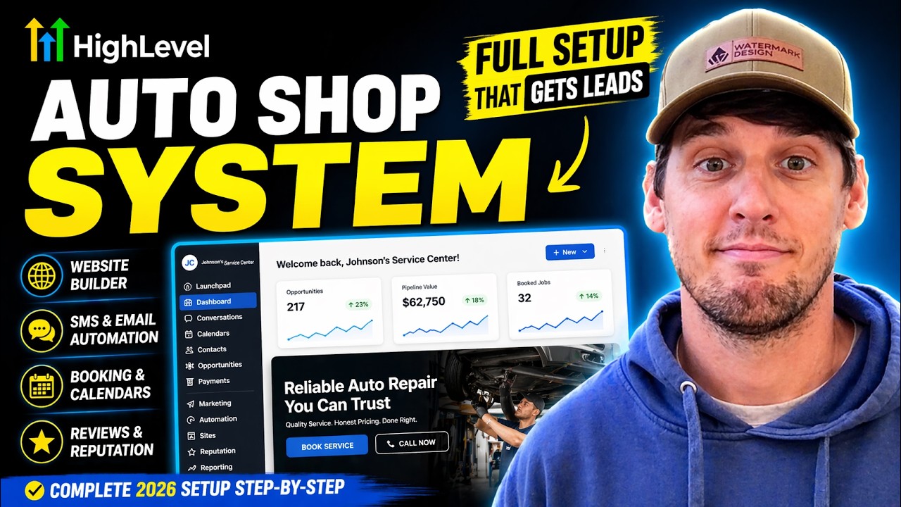GoHighLevel for Auto Repair Shops (2026 Full Setup)