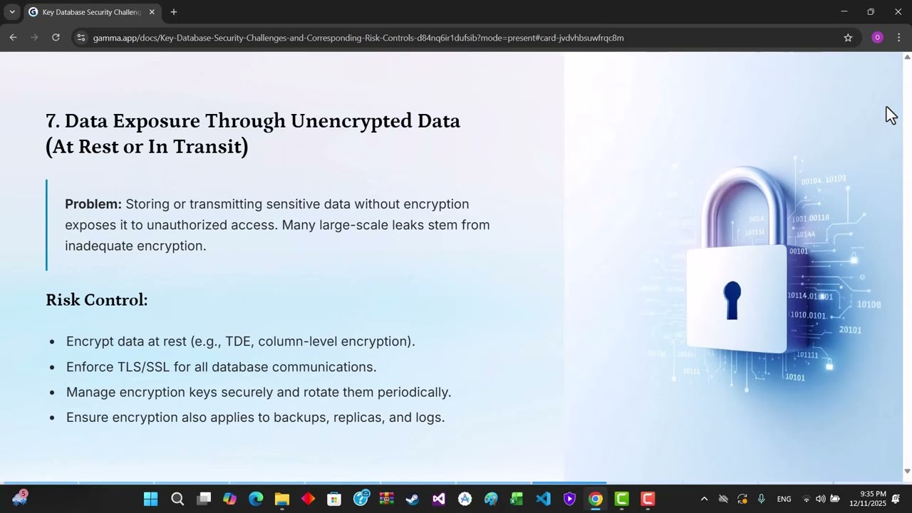 Security Challenges in Databases and Their Solutions