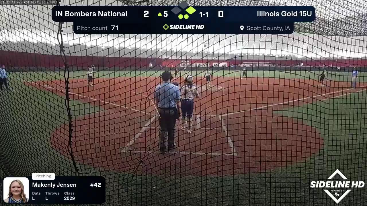 Illinois Gold 15U vs. IN Bombers National (2026.01.31)