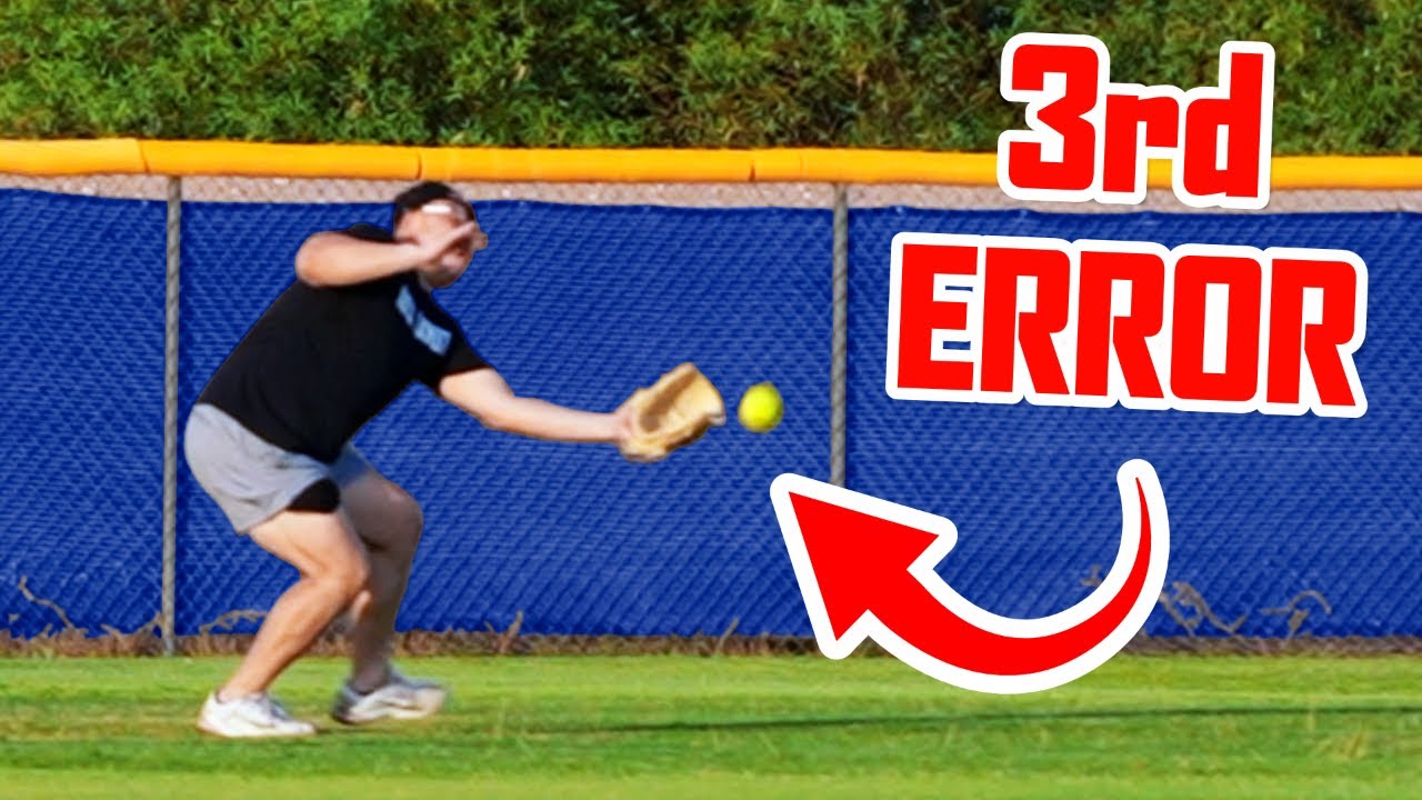 Pro Baseball Players Play Softball With One Eye Closed
