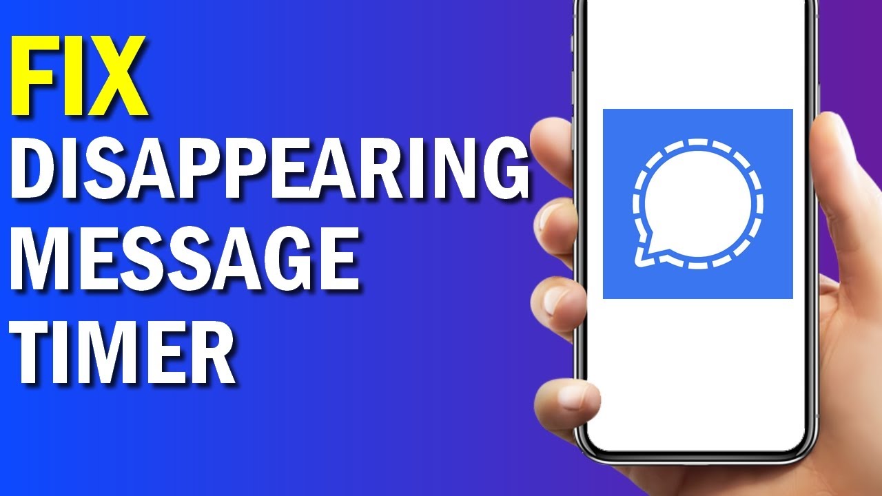 How To Set  Desappearing Message timer On Signal App