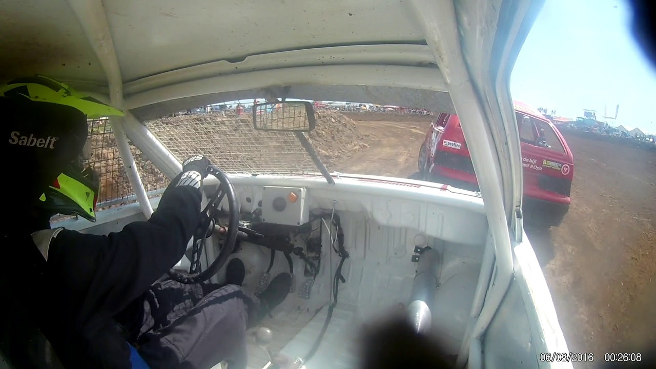 Onboard crash NK autocross Rosmalen 2018 juniorklasse