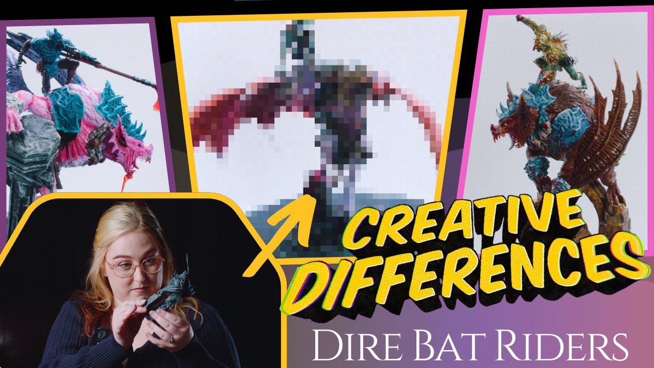 Dire Bat Riders UNLEASHED! | Three Artists One Miniature
