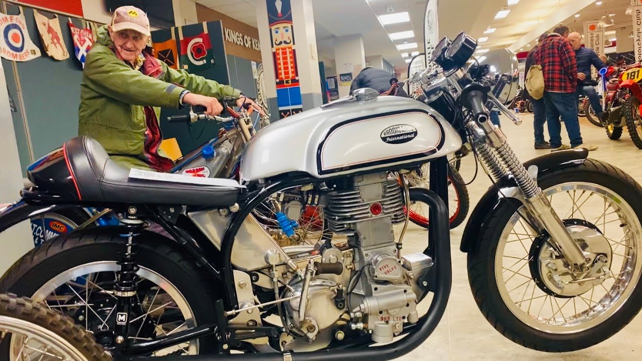 KEMPTON PARK South London MOTORCYCLE SHOW Vintage & Classic Bike Club BULTACO Waterlooville + WITLEY