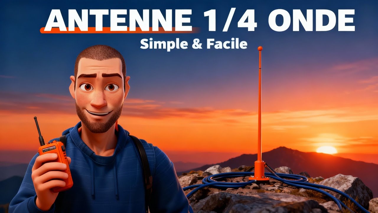 Antenne Ground Plane 1/4 d&rsquo;onde : simple et facile &agrave; construire