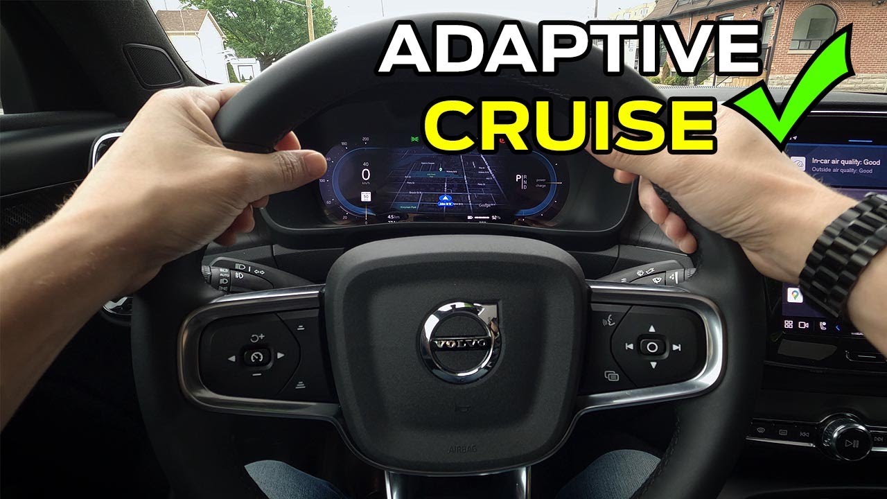 Как использовать адаптивный круиз-контроль в Volvo Recharge