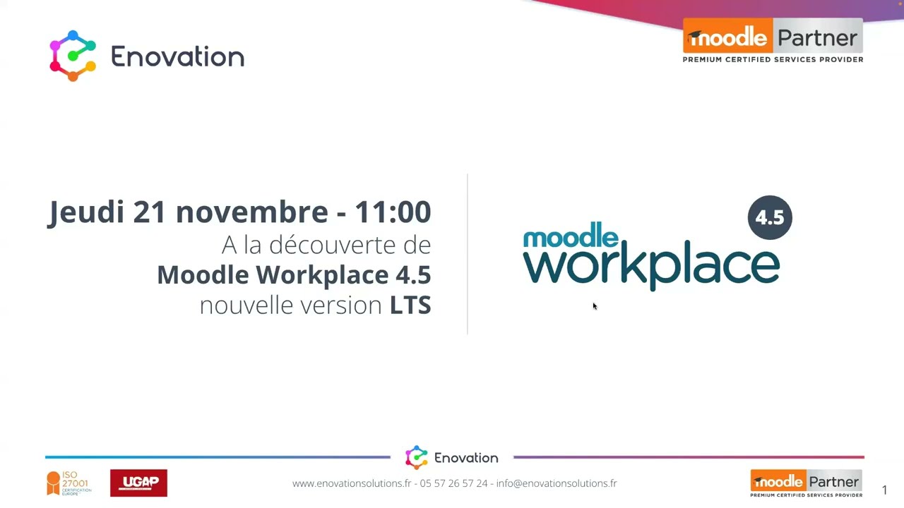 Moodle Workplace LMS 4.5  |  Toutes les nouvelles fonctionnalités