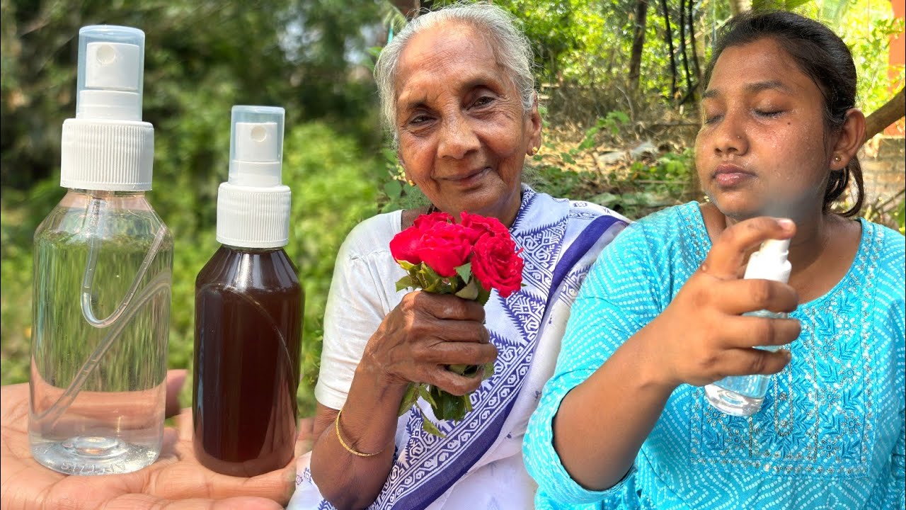 100% খাটি গোলাপ জল বাড়িতে বানিয়ে মুখের কালো দাগ দূর করে সৌন্দর্য বৃদ্ধি করুন।Golap Jol